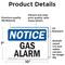 Signmission Gas Alarm, 10 in W x Rectangle, Vinyl Decal OS-2PACK-NS-D-710-L-12985 - alternate 4